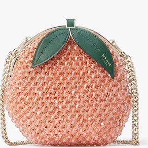 Kate Spade Embellished peach crossbody - like new
